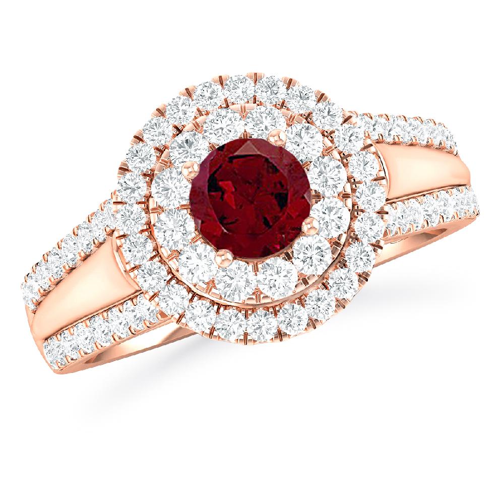 Rose Gold - Garnet