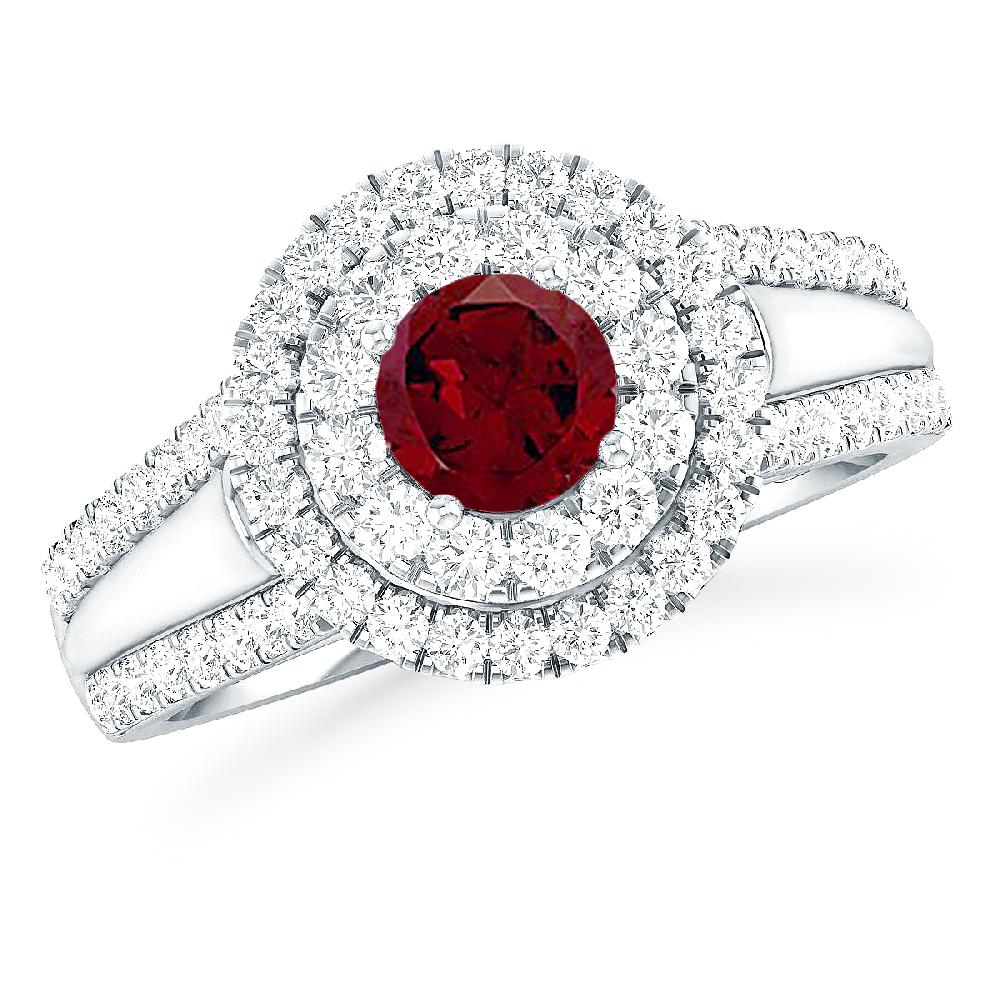 White Gold - Garnet