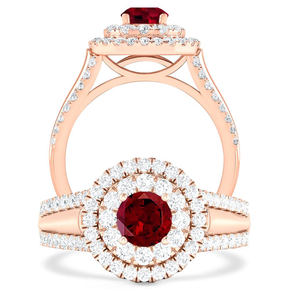 Rose Gold - Garnet