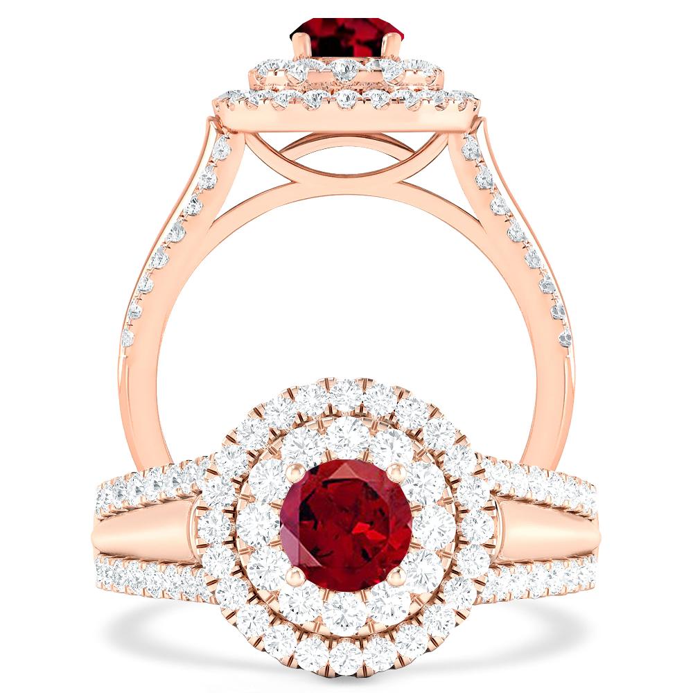 Rose Gold - Garnet