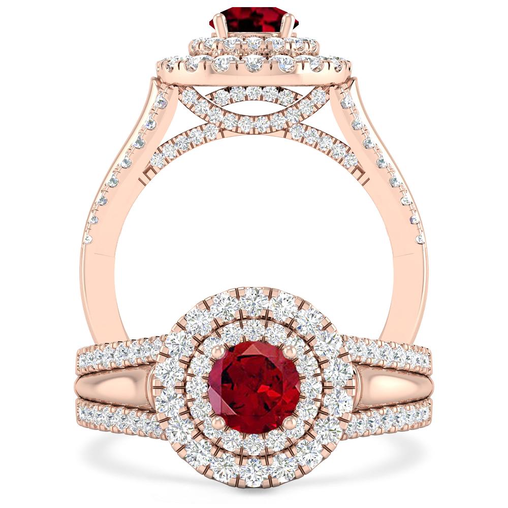 Rose Gold - Garnet