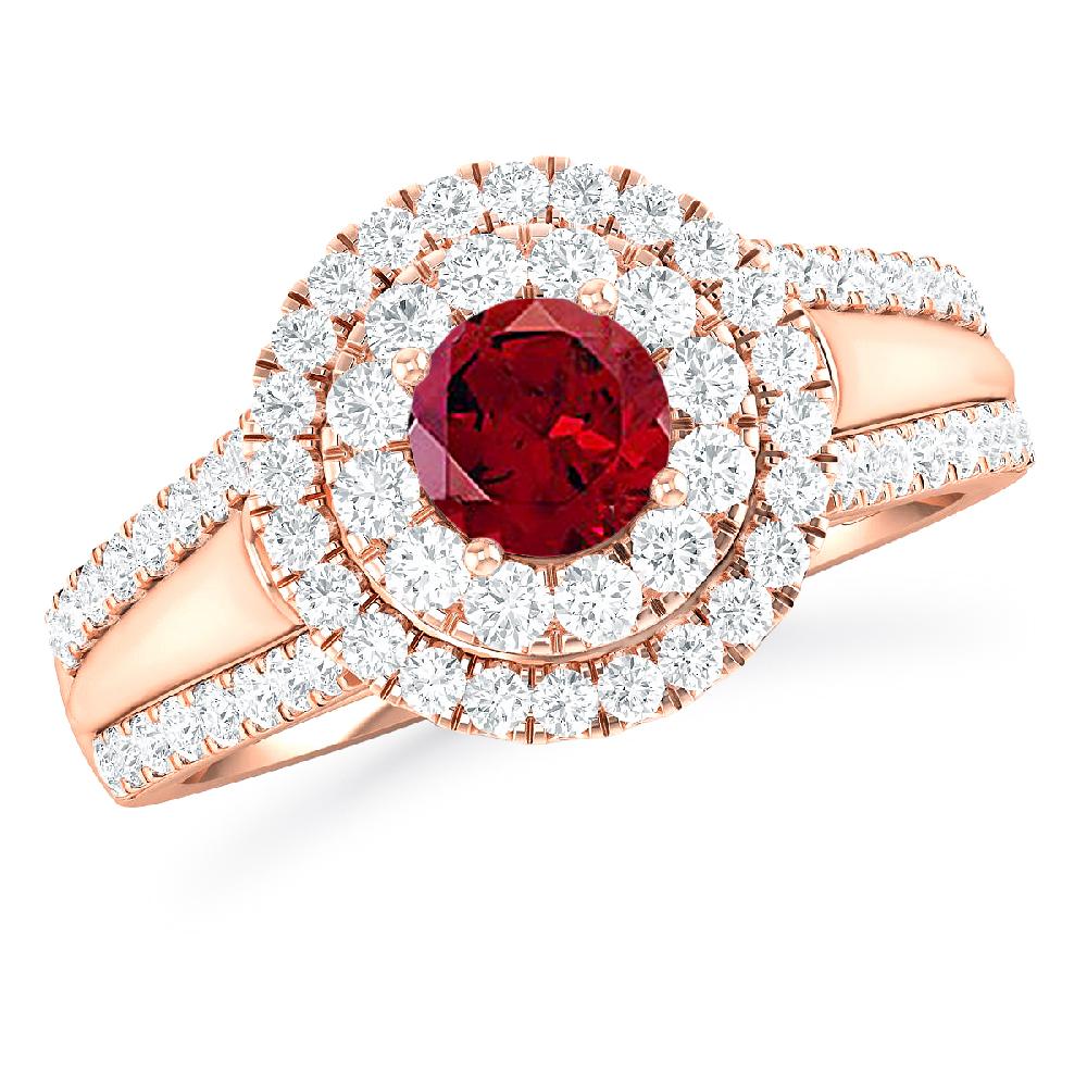 Rose Gold - Garnet