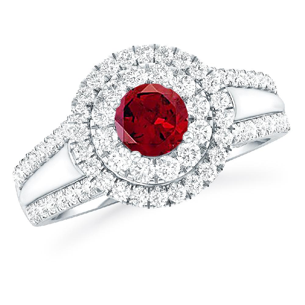 White Gold - Garnet