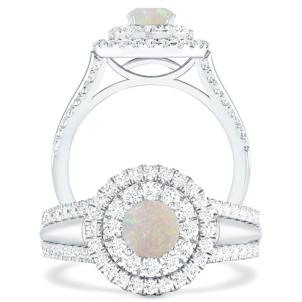 White Gold - Opal