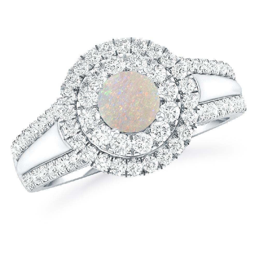 White Gold - Opal