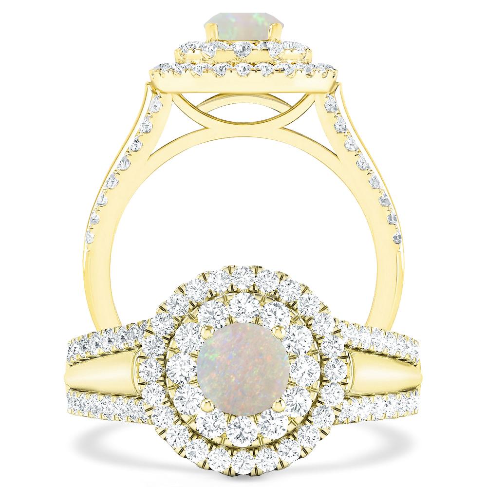 Yellow Gold - Opal