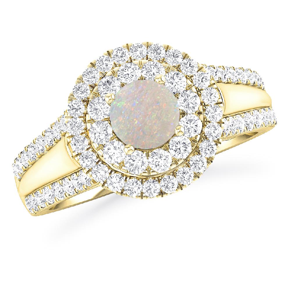 Yellow Gold - Opal