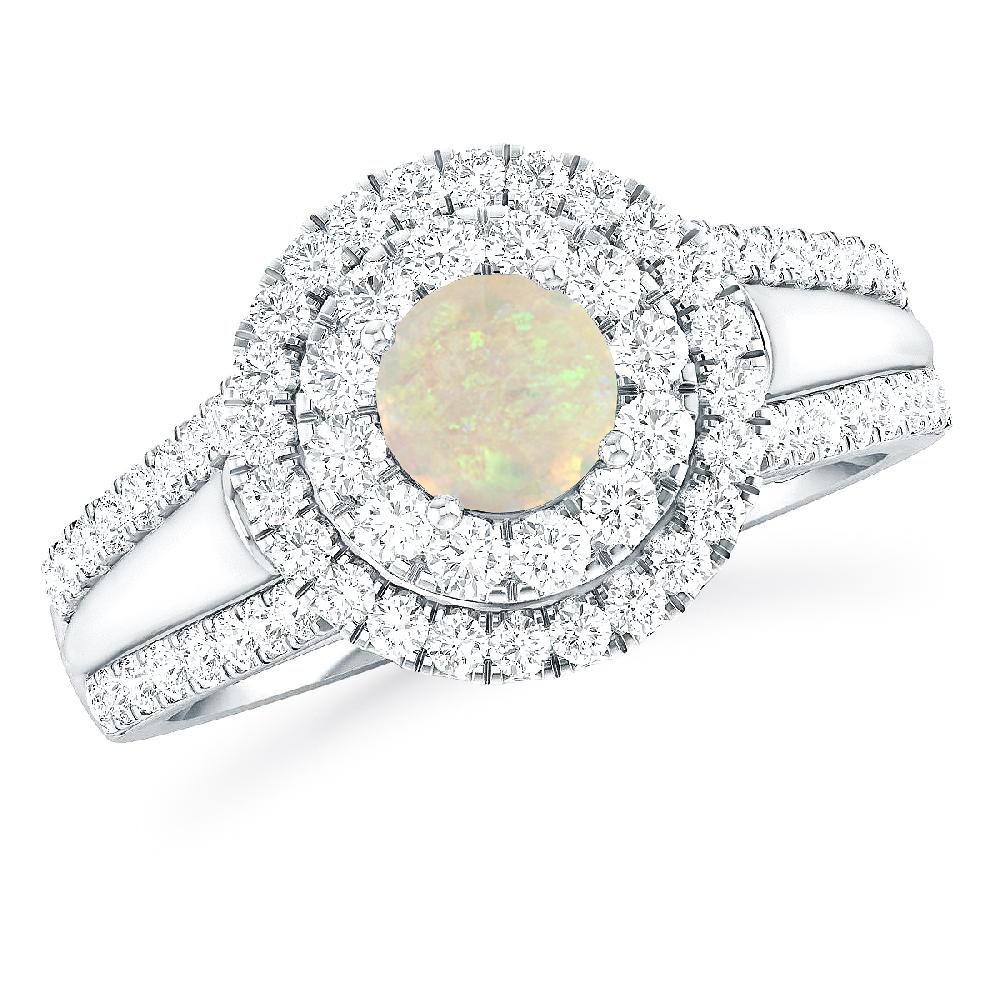 White Gold - Opal