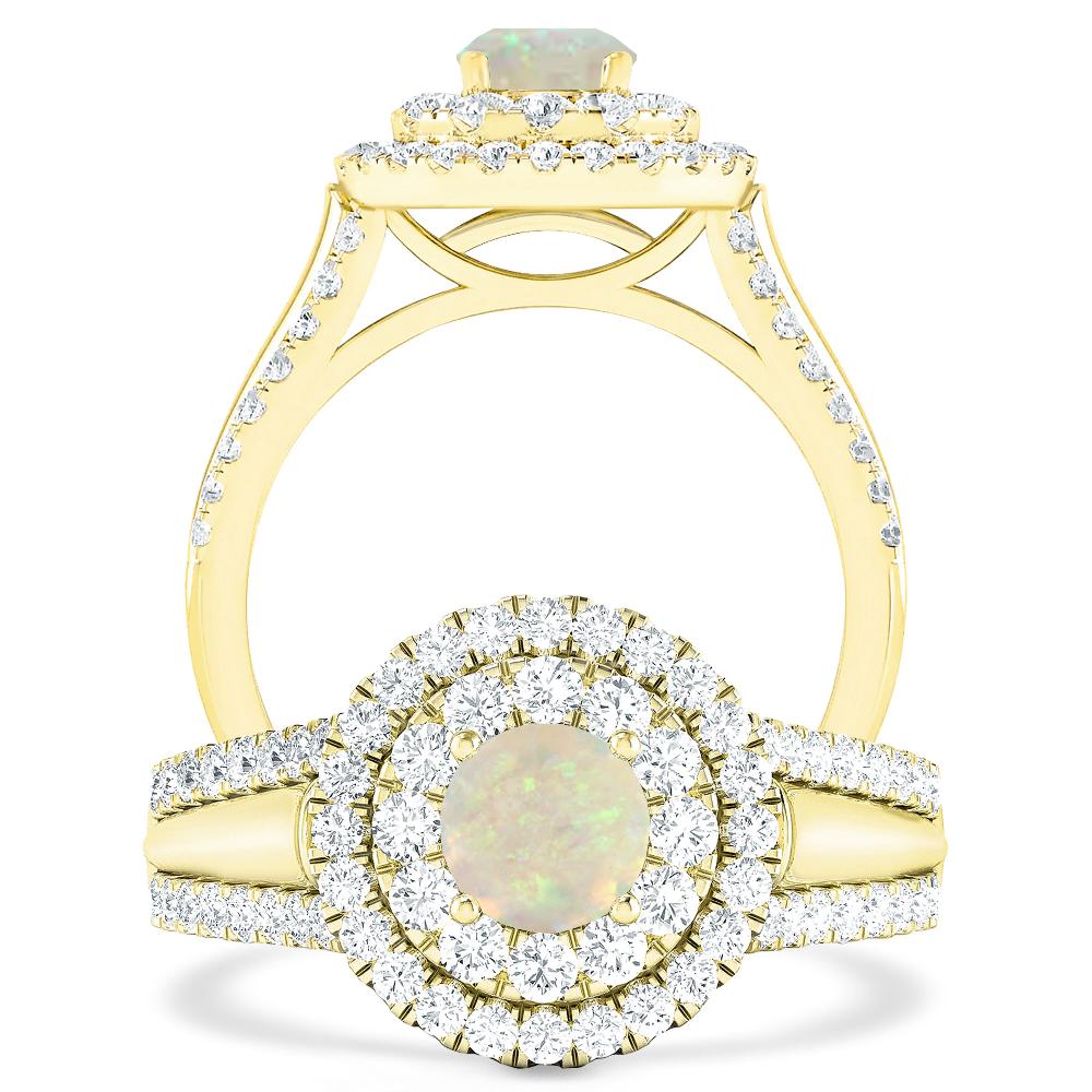 Yellow Gold - Opal