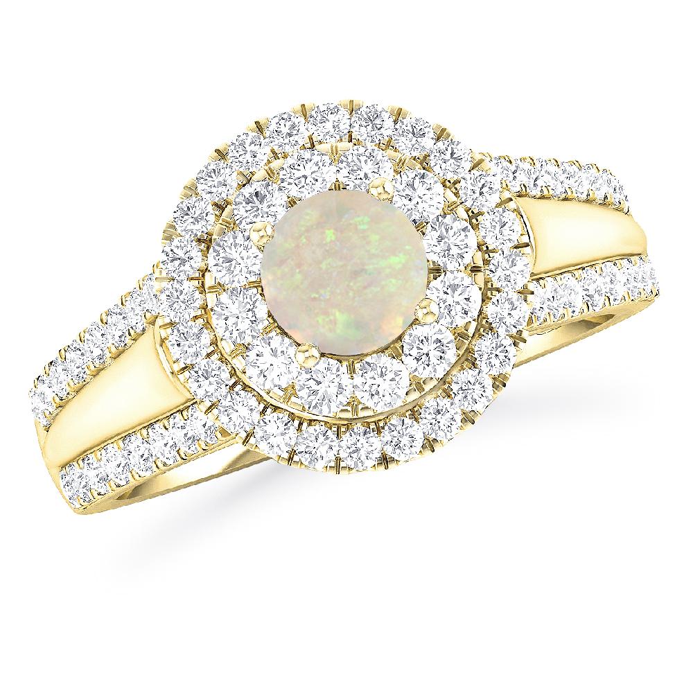 Yellow Gold - Opal