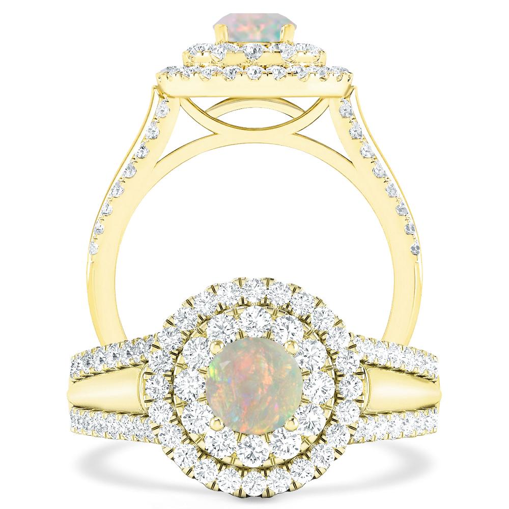 Yellow Gold - Opal