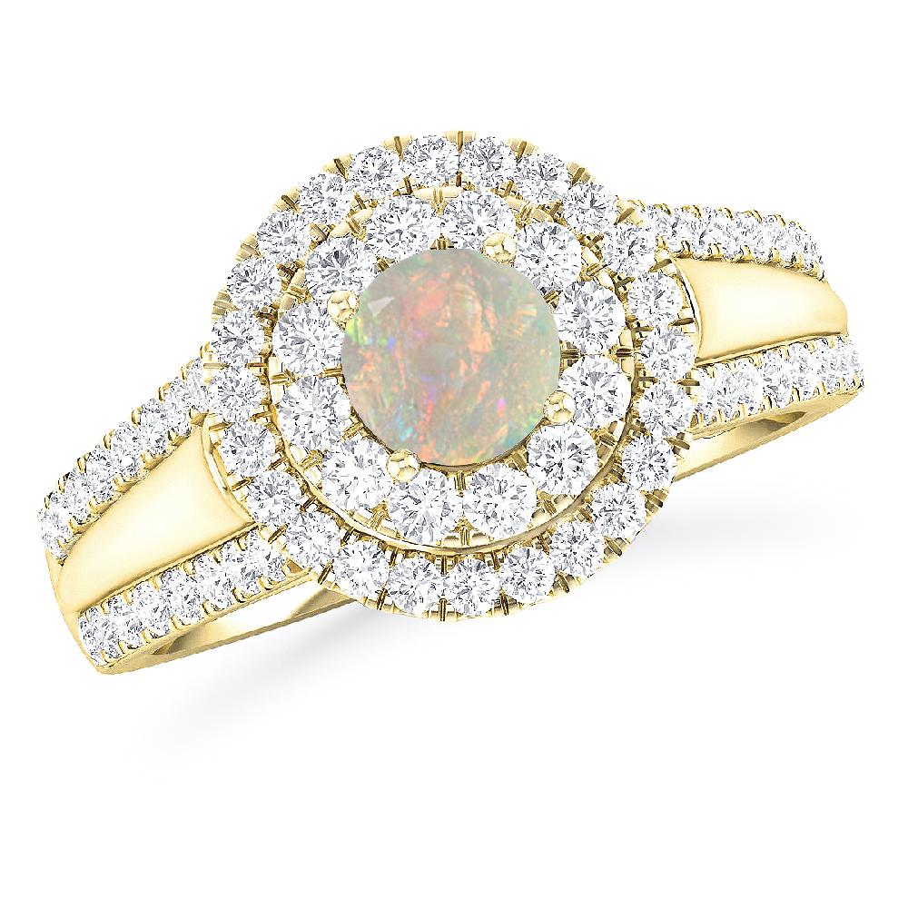 Yellow Gold - Opal