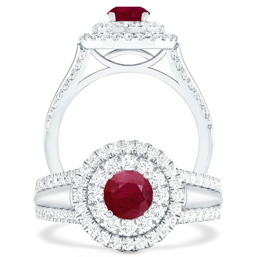 White Gold - Ruby