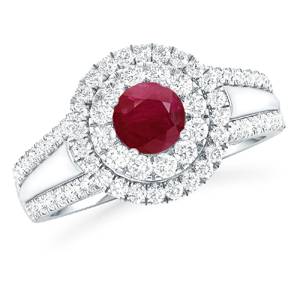 White Gold - Ruby