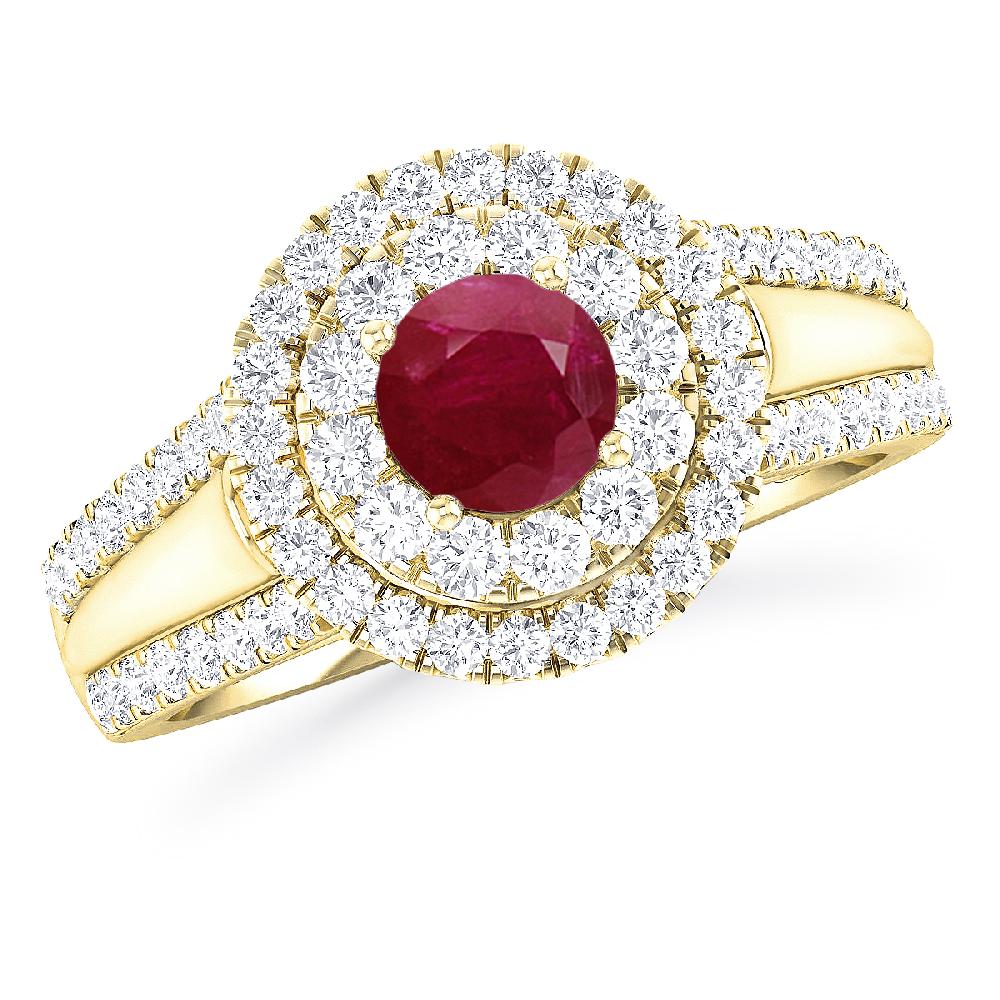 Yellow Gold - Ruby