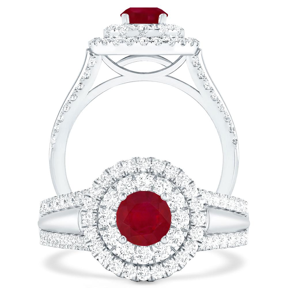 White Gold - Ruby