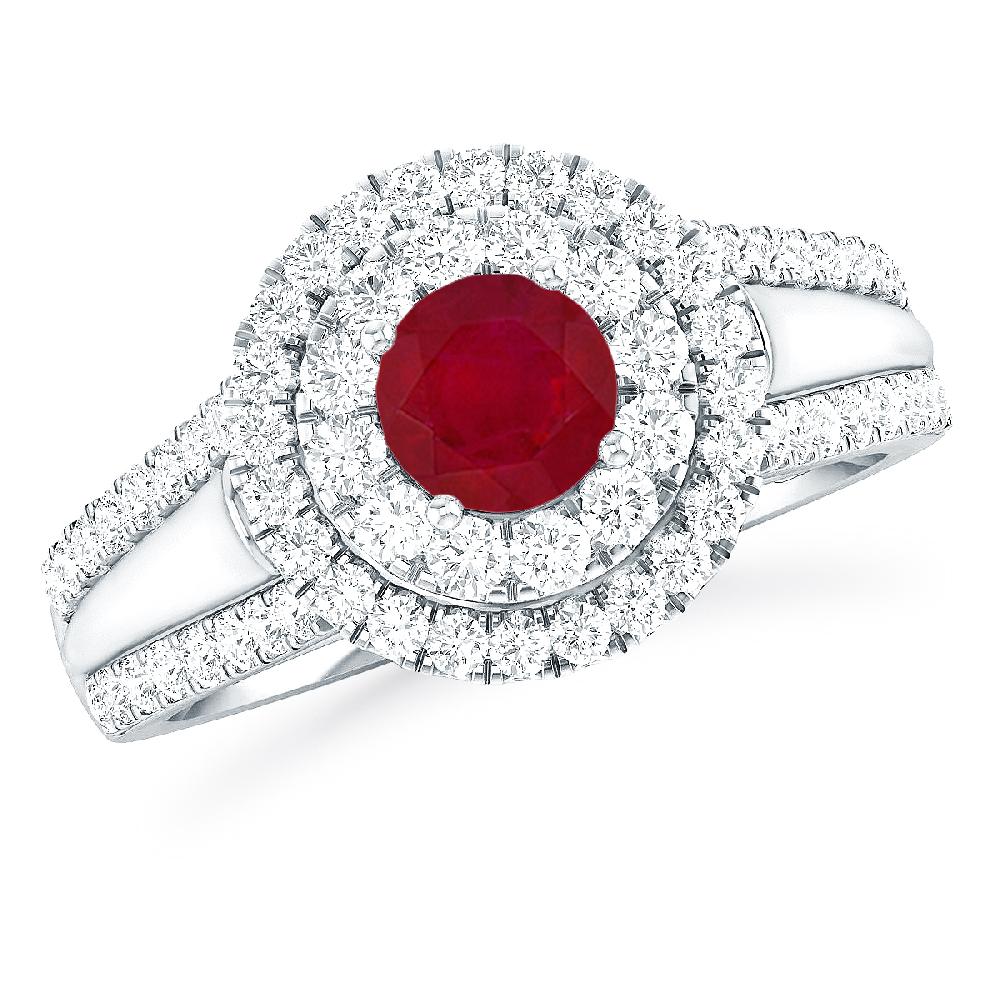 White Gold - Ruby