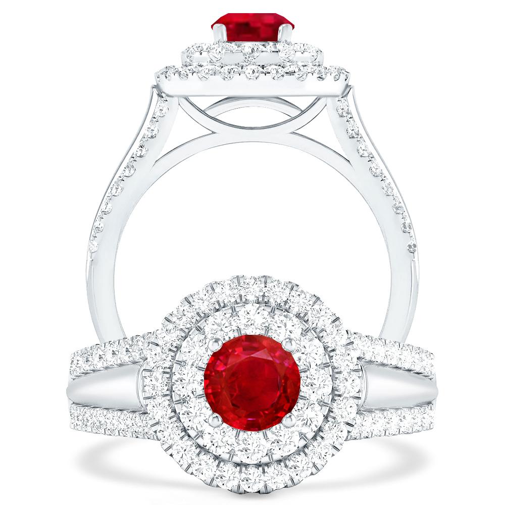 White Gold - Ruby