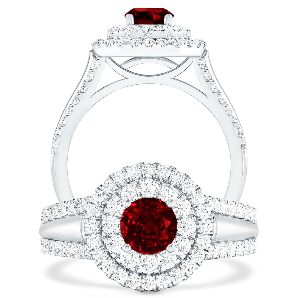 White Gold - Ruby