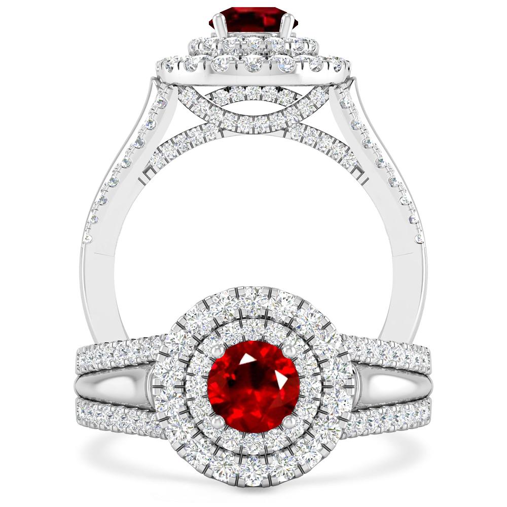 White Gold - Ruby