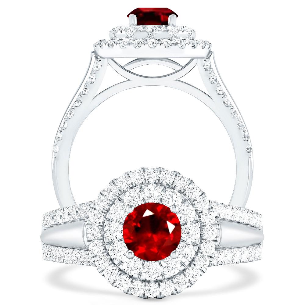 White Gold - Ruby