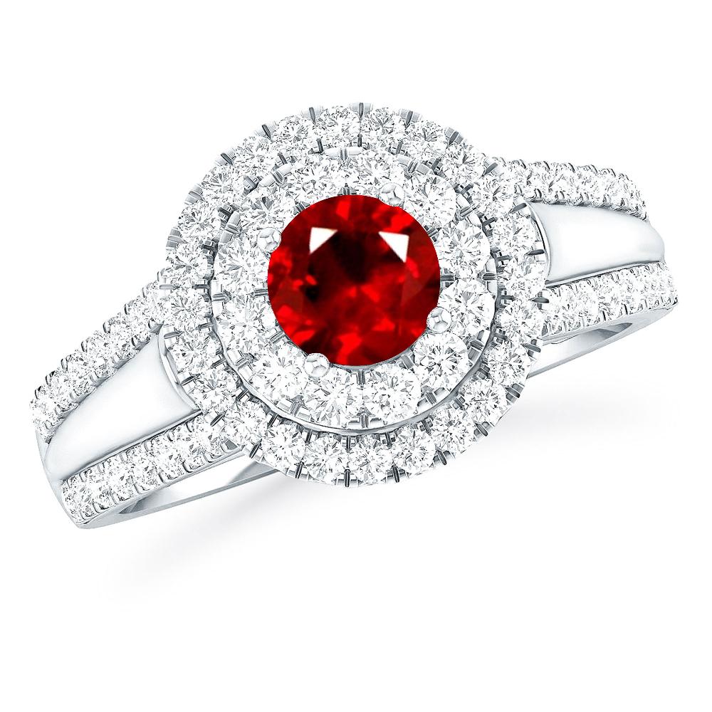 White Gold - Ruby