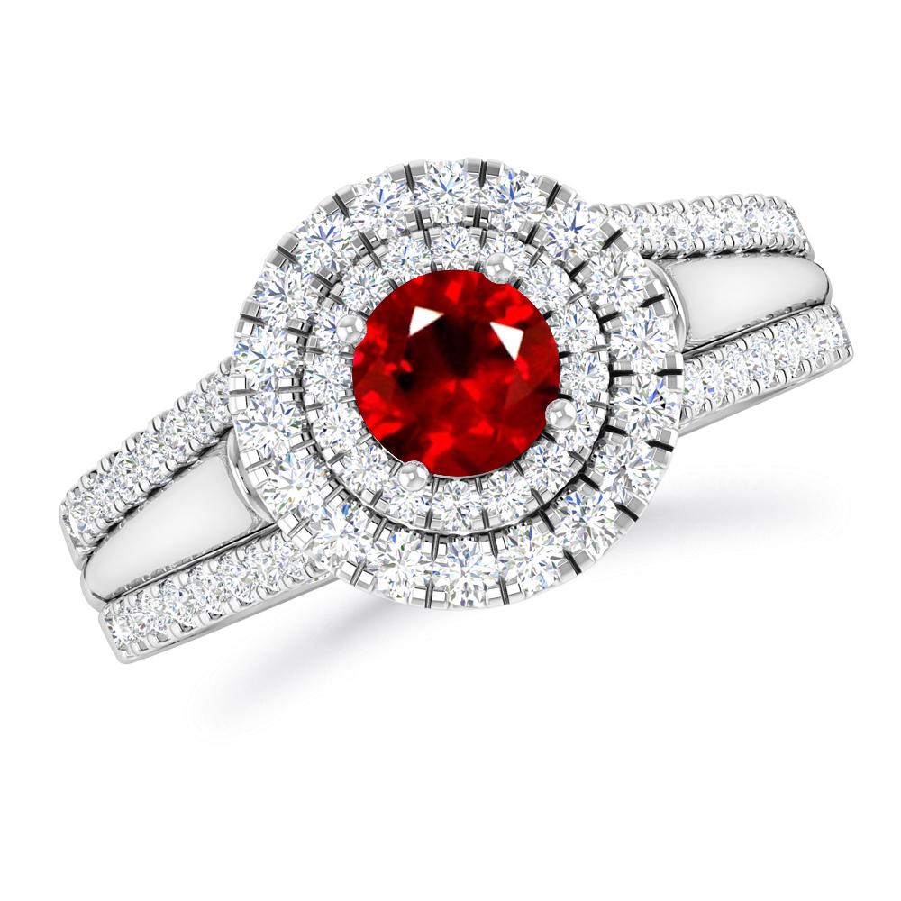 White Gold - Ruby