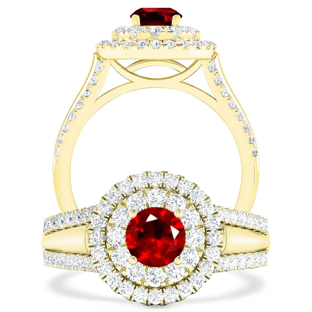 Yellow Gold - Ruby