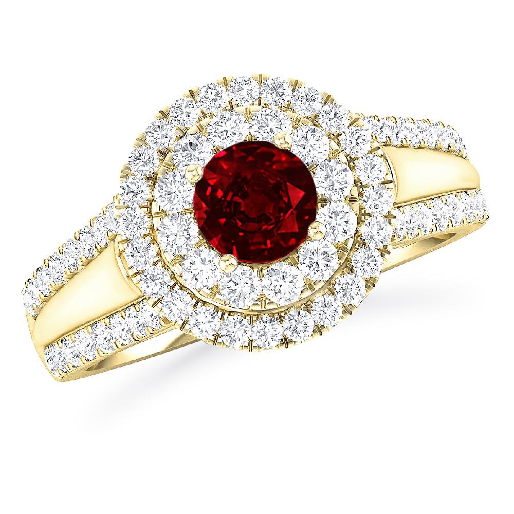 Yellow Gold - Ruby