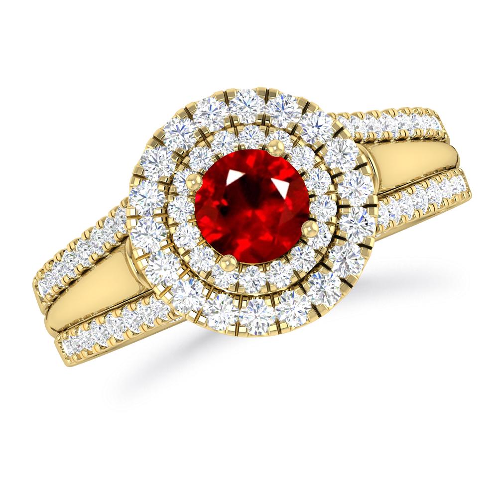 Yellow Gold - Ruby