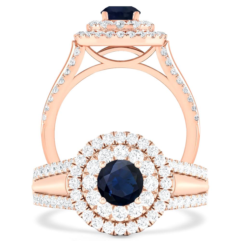 Rose Gold - Sapphire