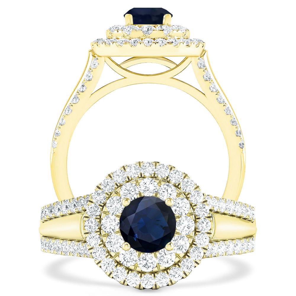 Yellow Gold - Sapphire