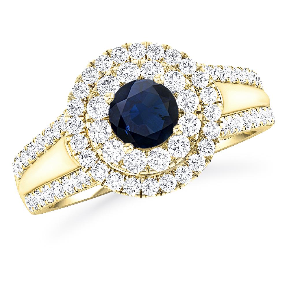 Yellow Gold - Sapphire