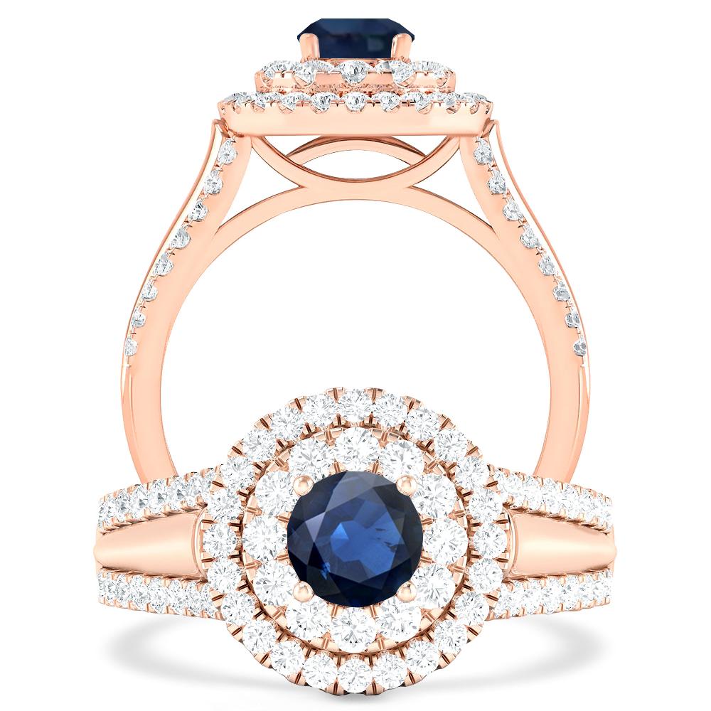 Rose Gold - Sapphire