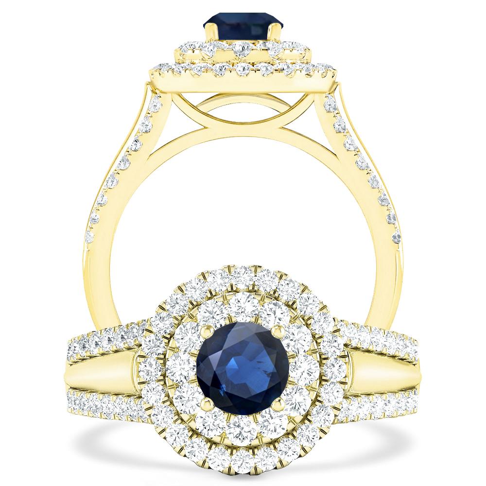 Yellow Gold - Sapphire