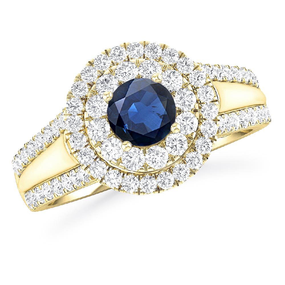 Yellow Gold - Sapphire