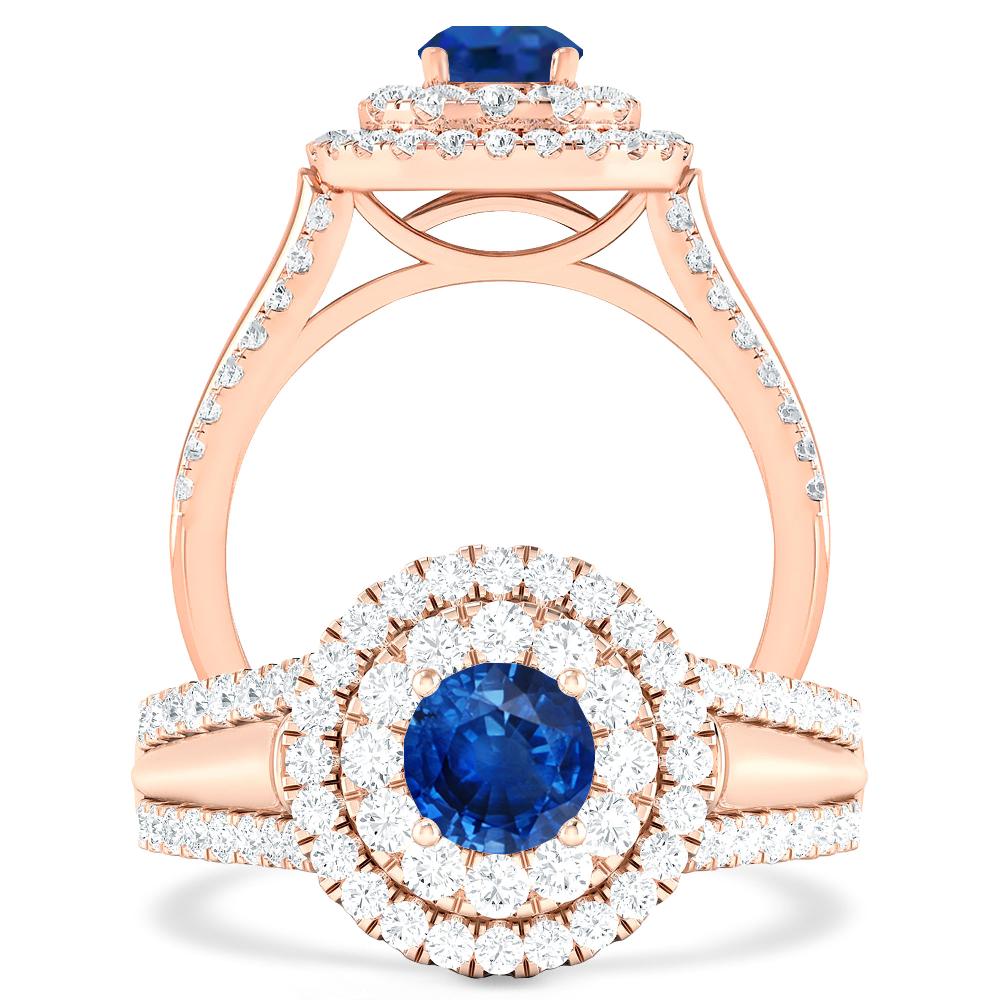 Rose Gold - Sapphire