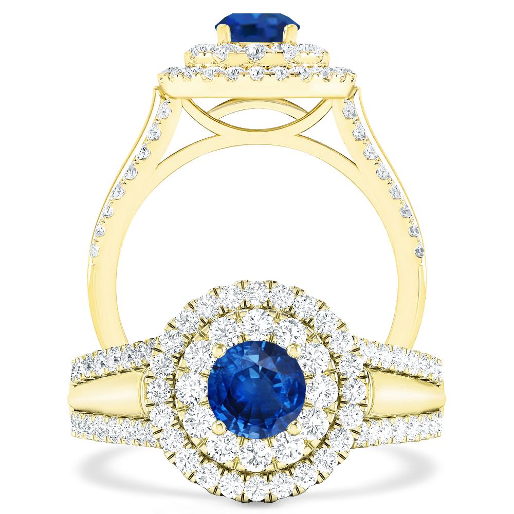 Yellow Gold - Sapphire