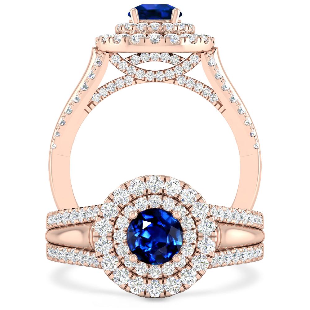 Rose Gold - Sapphire