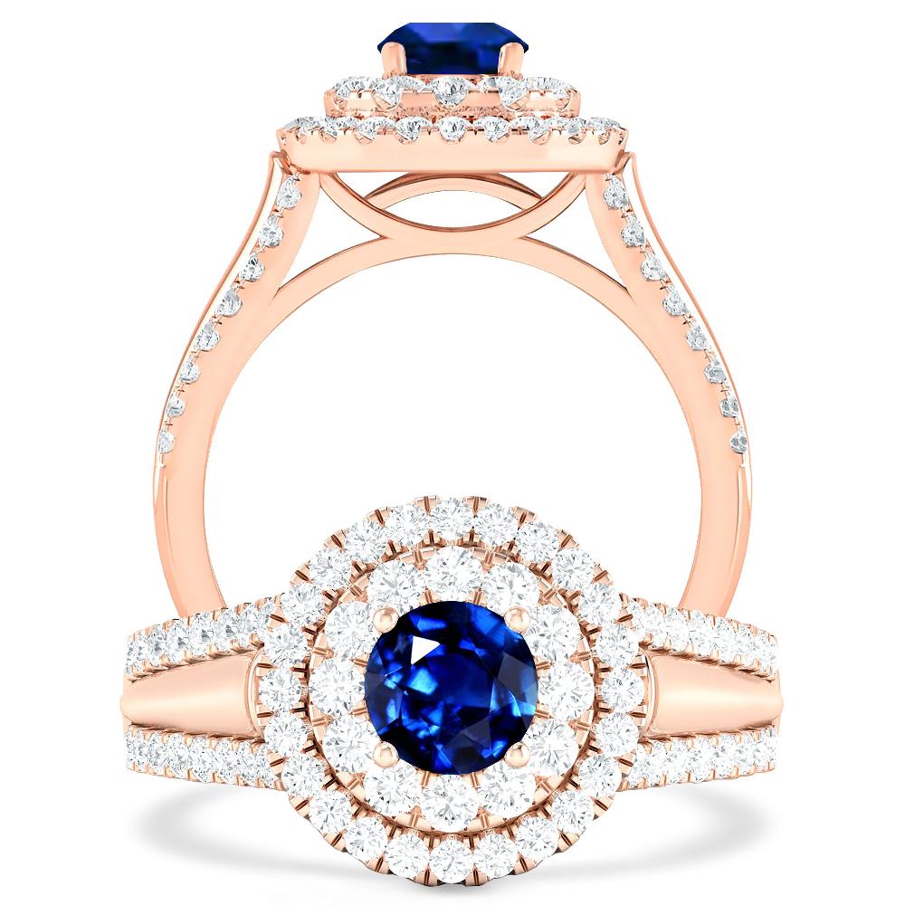 Rose Gold - Sapphire