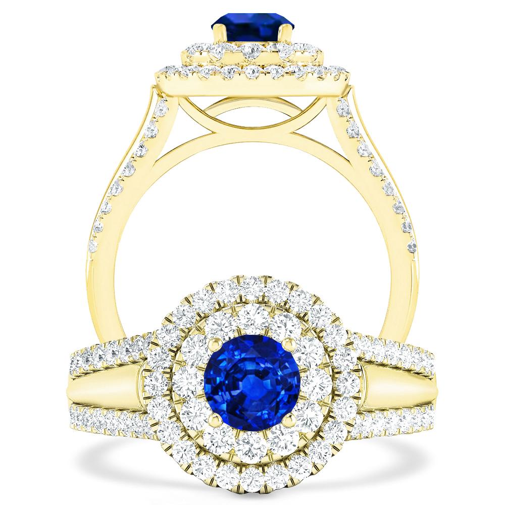 Yellow Gold - Sapphire