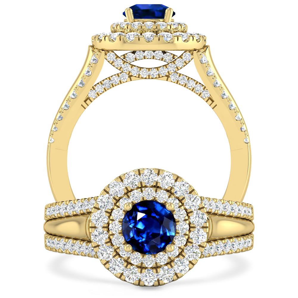 Yellow Gold - Sapphire