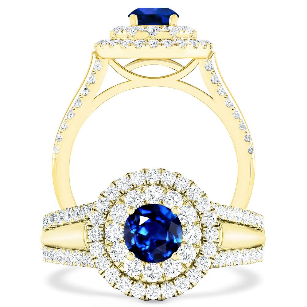 Yellow Gold - Sapphire