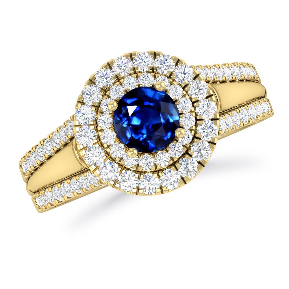 Yellow Gold - Sapphire