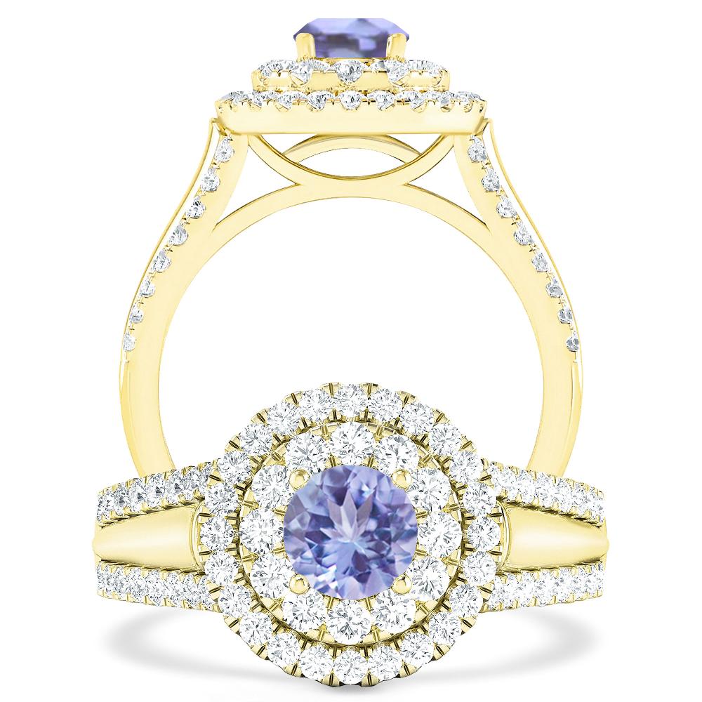 Yellow Gold - Tanzanite