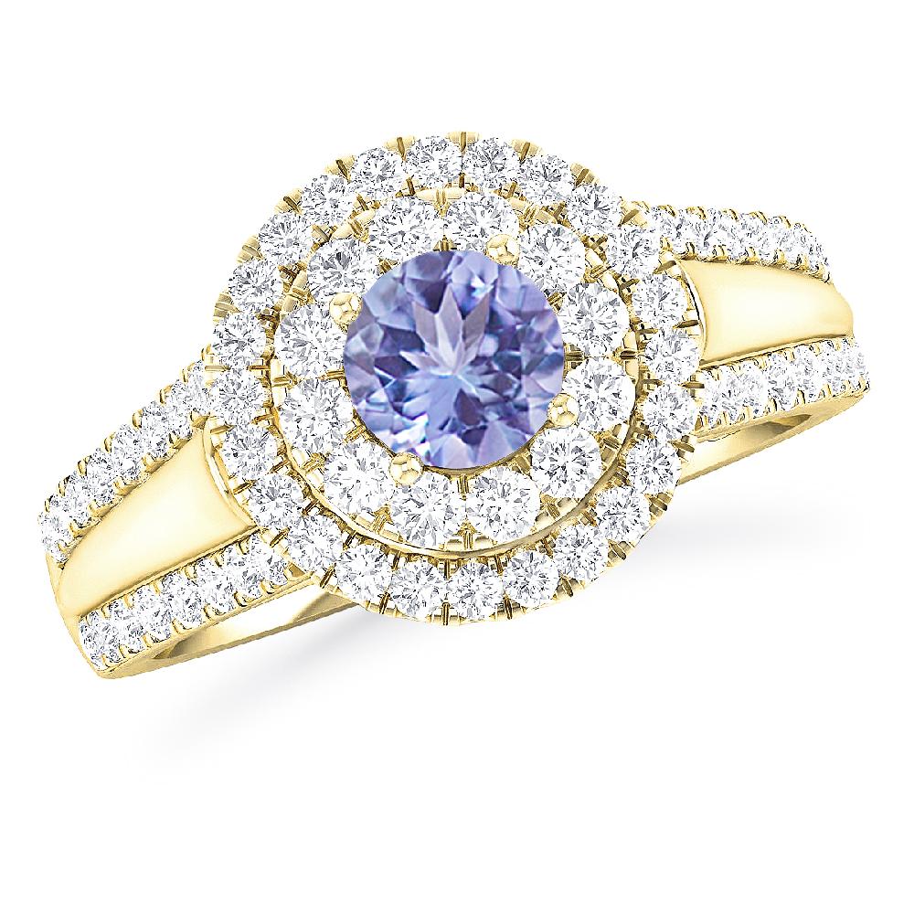 Yellow Gold - Tanzanite