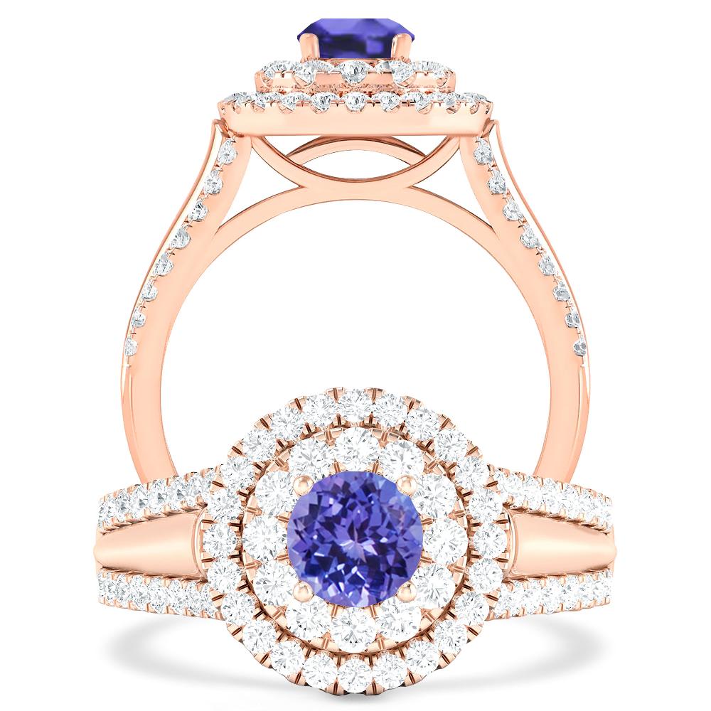 Rose Gold - Tanzanite