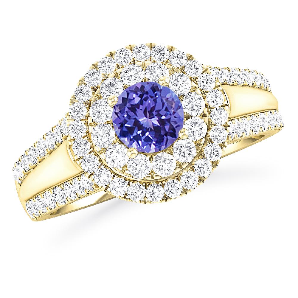 Yellow Gold - Tanzanite