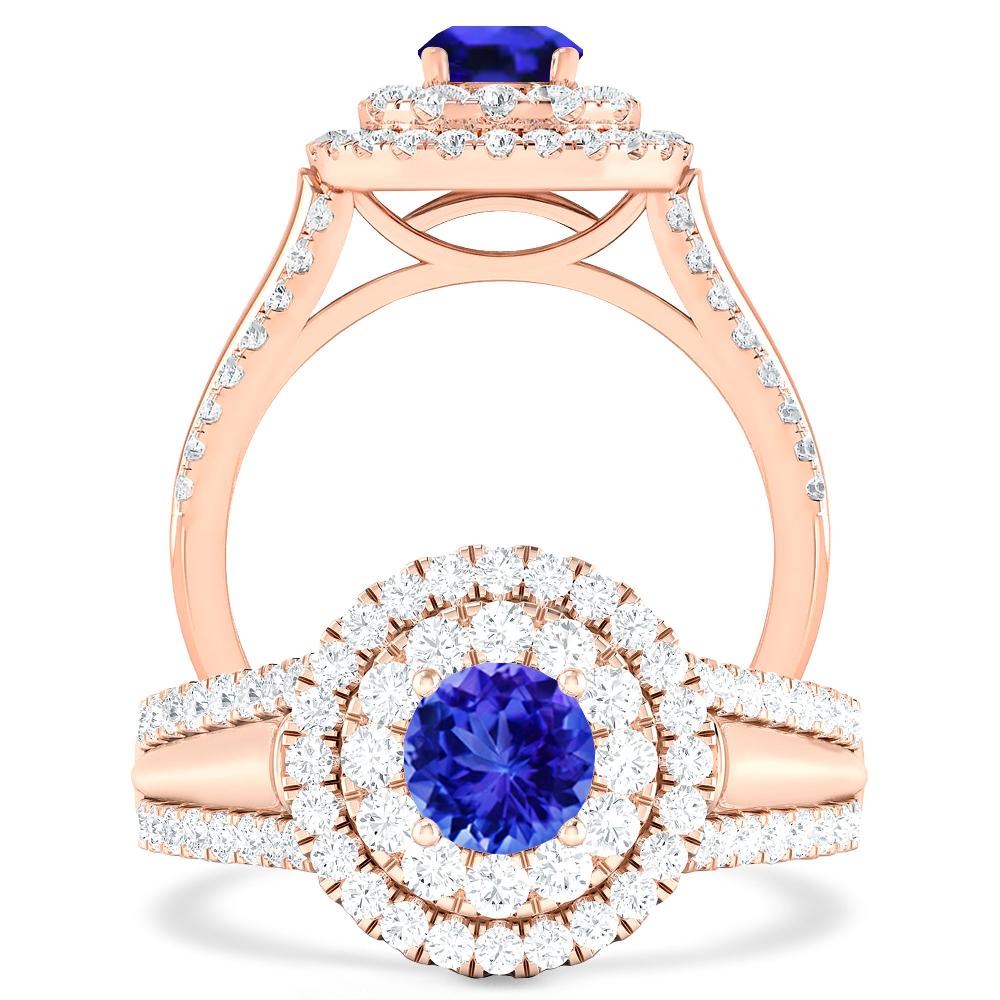 Rose Gold - Tanzanite