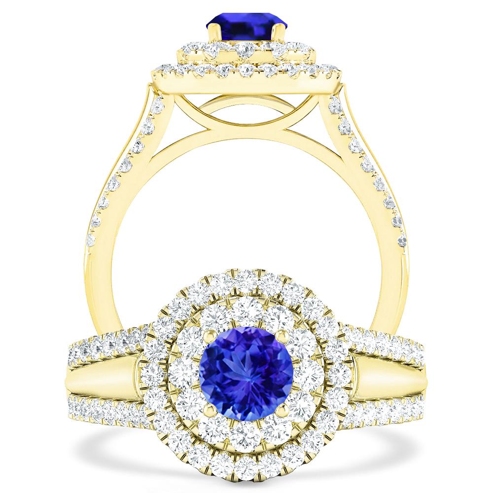 Yellow Gold - Tanzanite